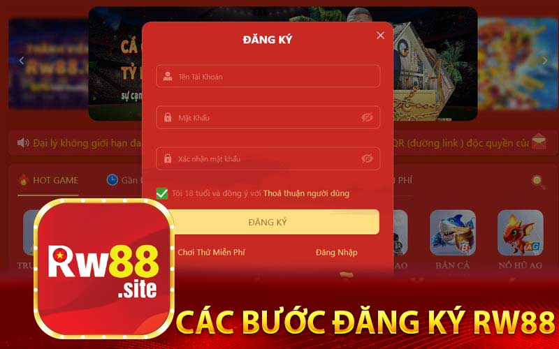 Các Bước Đăng Ký RW88