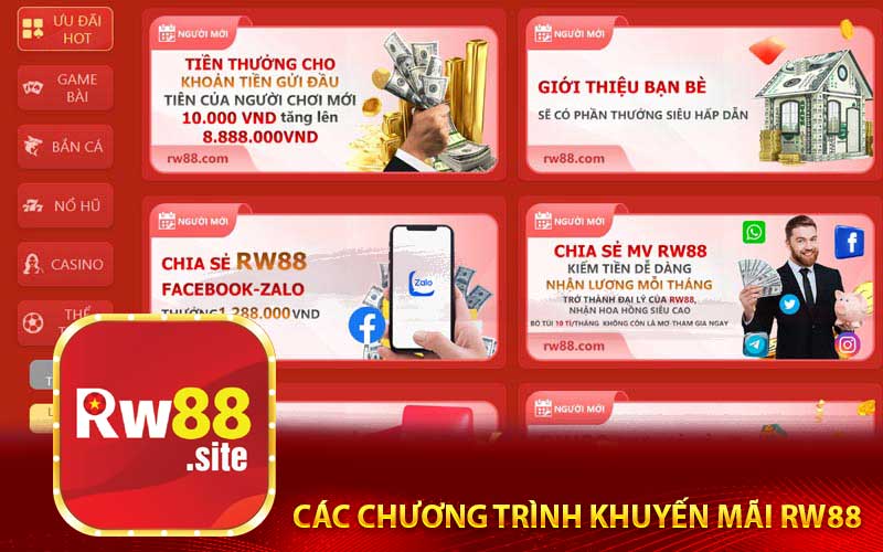 Các Chương Trình Khuyến Mãi RW88